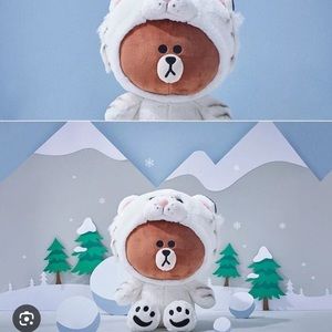 Line Friends Jungle Brown Snow Leopard Plush